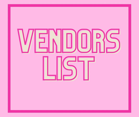 Vendors List